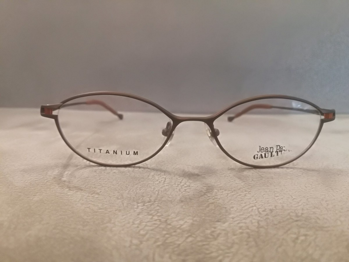 Jean Paul Gaultier JPG Vintage Full Rim Eyeglasses TITANIUM 55