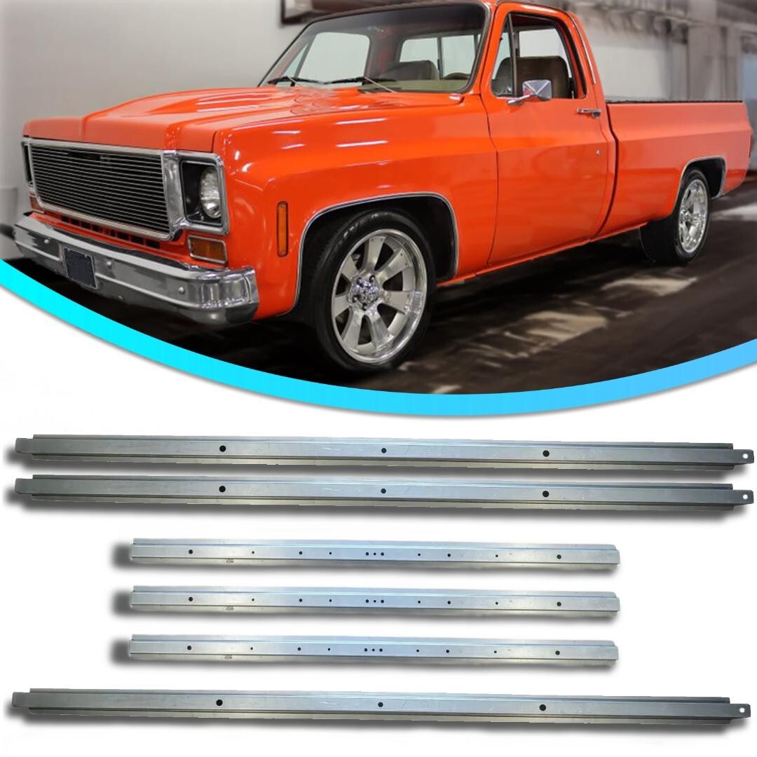1973-1987 Chevy GMC Pickup Truck Short Bed Floor Support Crossmember 6-Piece Set