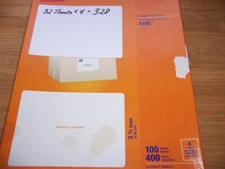 Staples# 18074 5" x 3 1/2" White Labels for Avery 5168 Open Box * 328 Labels