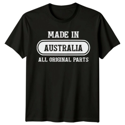 Made In Australia alle Originalteile Herren T-Shirt Reise Souvenir