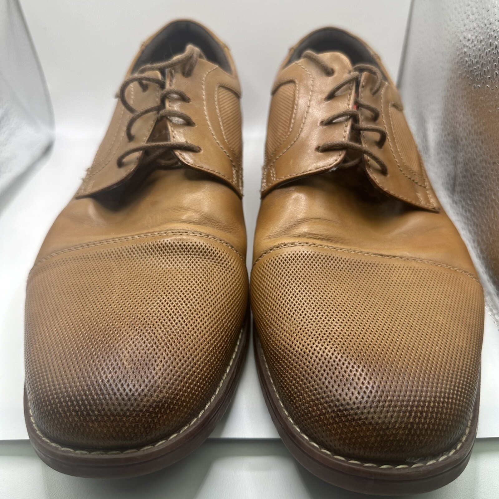 SAOLA Scarpe eleganti impermeabili Oxford da uomo Rockport taglia 12 marrone punta a punta