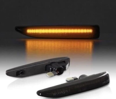 LED Side Arrow Smoke For BMW 7 Series E65 E66 2001-2008 12V Recambo 7138-1