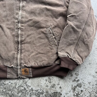 Vintage 90s Carhartt Santa Fe Detroit Canvas Work Jacket Mens Size