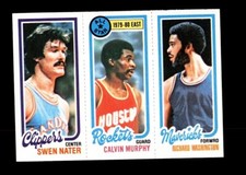 1980-81 TOPPS BASKETBALL SWEN NATER, CALVIN MURPHY, RICHARD WASHINGTON
