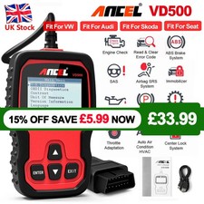 ANCEL VD500 OBD2 Scanner Code Reader ABS SRS EPB Oil Diagnostic Tool Fit For VW