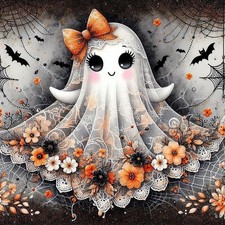 Unique Halloween 5D Diamond Painting Kit - Complete Art Set for Adults 13.8x13.8