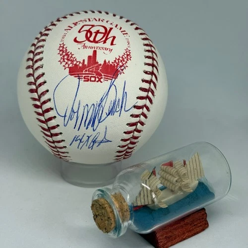 Johnny Bench signed Rawlings 1983 All Star Logo Baseball JSA COA Inscribed A3877