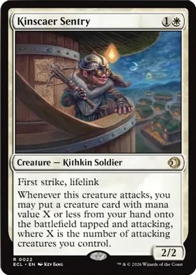 Magic Kinscaer Sentry Lorwyn Eclipsed ECL R 22 NM