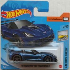 Hot Wheels 2019 Chevy Chevrolet Corvette ZR1 Cabrio blaumetallic Neu/OVP HW ´19