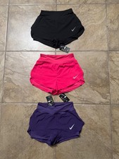 3 PAIA PANTALONCINI RUNNING NIKE PRO DRI-FIT CON TASCA DONNA TAGLIA XL