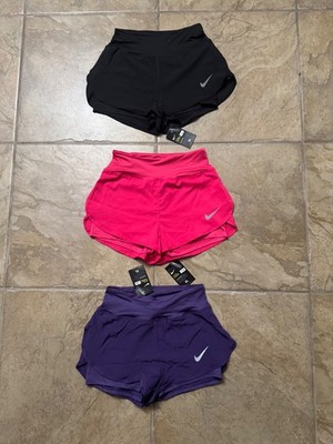 3 PAIR NIKE PRO DRI-FIT RUNNING SHORTS WITH POCKET WOMENS SIZE XL