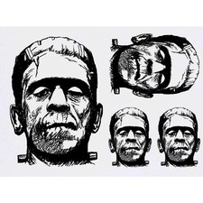 4 x 'Frankenstein' Temporary Tattoos / Transfers TO00035975 