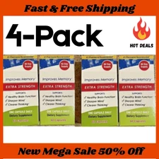 4 Pack Extra Strength - 240 Count 20mg Capsules New Free Shipping, Ship From USA