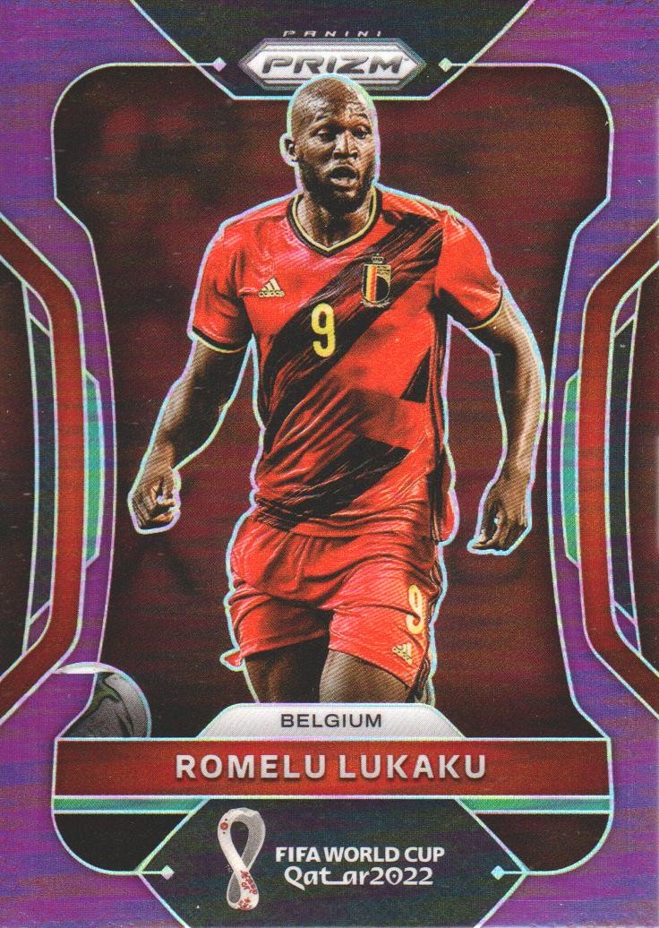 2022 Panini Prizm World Cup Soccer Trading Card Purple #20 Romelu Lukaku /199