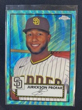 2021 Topps Chrome Platinum Anniversary Jurickson Profar Parallel #317 aqua wave