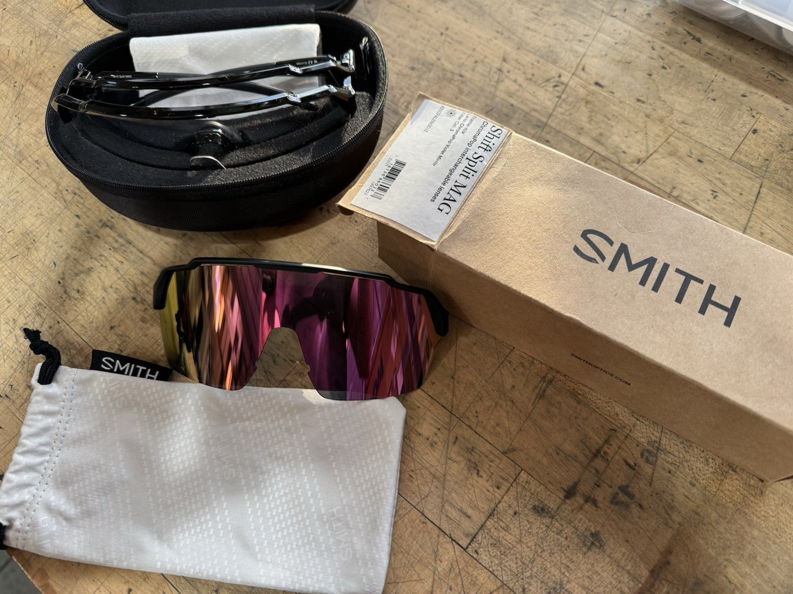Smith Optics Shift Split MAG Black Shield Sunglas… - image 1