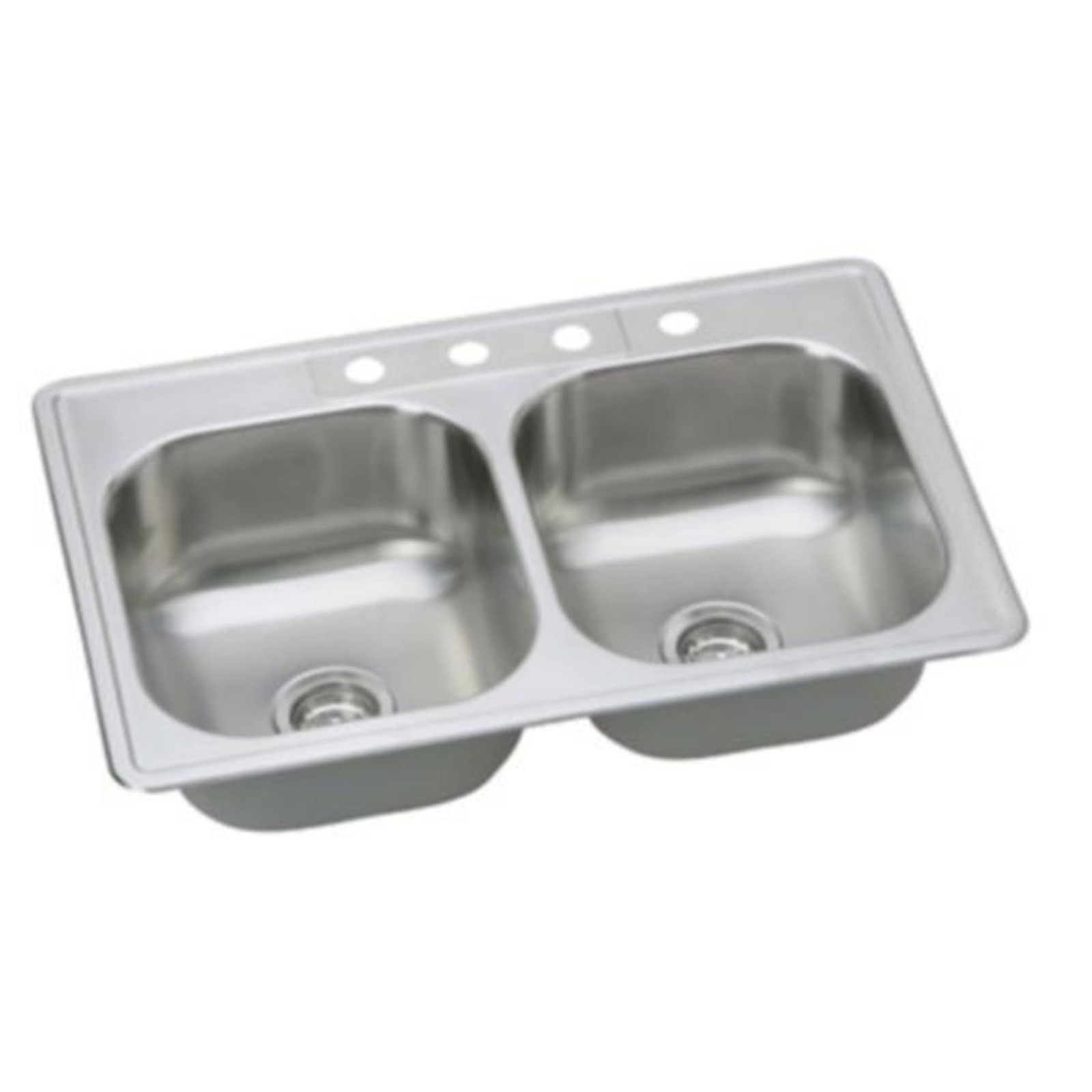PFSR332274A Bealeton 33 Drop In Double Basin Stainless Steel Kitchen Sink - S...