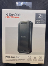 NEW - SanDisk PRO-G40 - 2TB - NVMe Portable External SSD