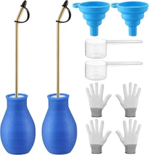Diatomaceous Earth Powder Duster, Garden Applicator Dispenser Blue 