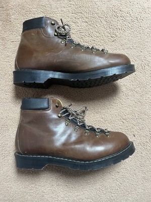 Solovair Gaucho Crazy Horse Urban Hiker Boots Brown Retro