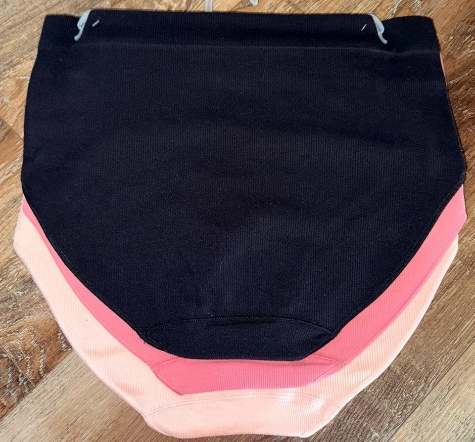 Olga ~ Calzoncillos de microfibra para mujer Bragas de nailon acanalados 3 pares ~ 1X/16 Foto 4 de 4