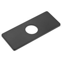 Armaturen-Deckplatte, 6-Zoll-Quadrat-Lochabdeckung, Bad/KüChe, Schwarz, 1 St.
