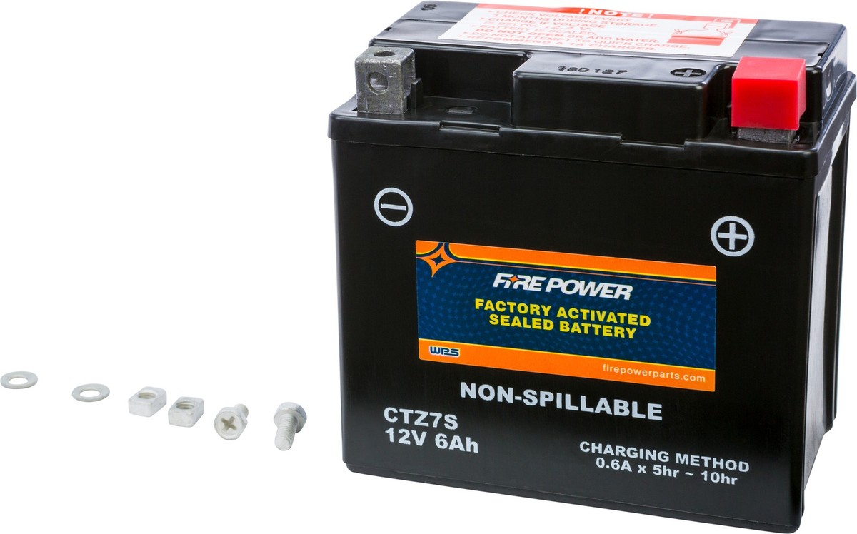 に Fire Power CTZ7S Factory Activated Sealed Battery Replaces YTZ7S