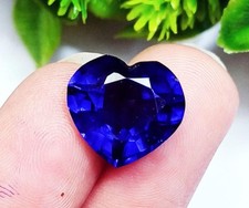 Natural Blue Tanzanite Heart Cut Certified Loose Gemstone 9.15 Ct With Free Gift