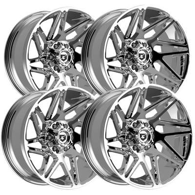 #ad Set of 4 Gear Off Road 777C Vortex 20x9 6x135 6x5.5quot; 18mm Chrome Wheels Rims $1382.96