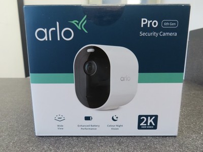 Arlo Pro 6 Überwachungskamera Aussen WLAN, Kabellos, 2K+HDR, Farb-Nachtsicht, 16