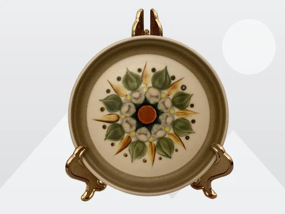 Platos de ensalada de pan de 6,5" Denby Langley vintage años 70 lote de 4 estrellas Sherwood Foto 2 de 4