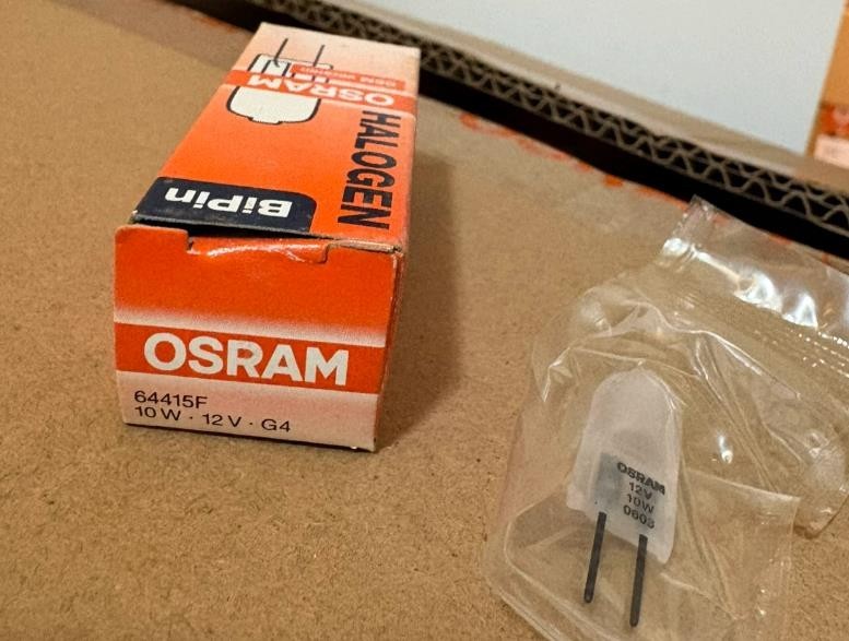 5pcs OSRAM 64415F 12V10W  frosted halogen Microscope Optical instruments lamp