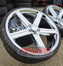 Iroc 24 Chrome Rims Wheel Tire 305 35 24 Gmc Chevy C10 Impala Ss 5x127 5x5