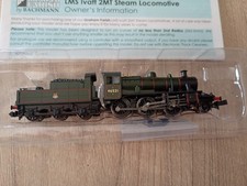 Graham Farish 372-630SF N Gauge LMS Ivatt 2MT 46521 Early Emblem Sound Fitted 