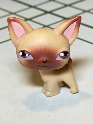 HASBRO LITTLEST PET SHOP LPS #1 TAN BROWN CHIHUAHUA PUPPY DOG FIGURE