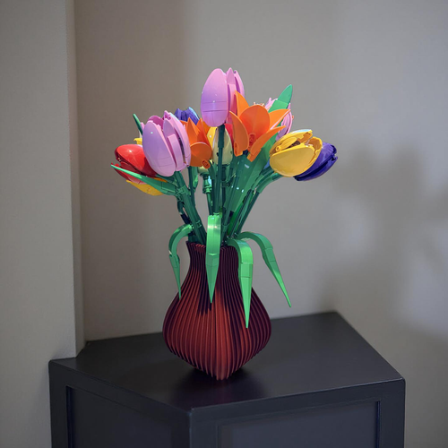 Vase For Lego Flowers Bouquet, Roses 10280 10374 & All Botanicals ...