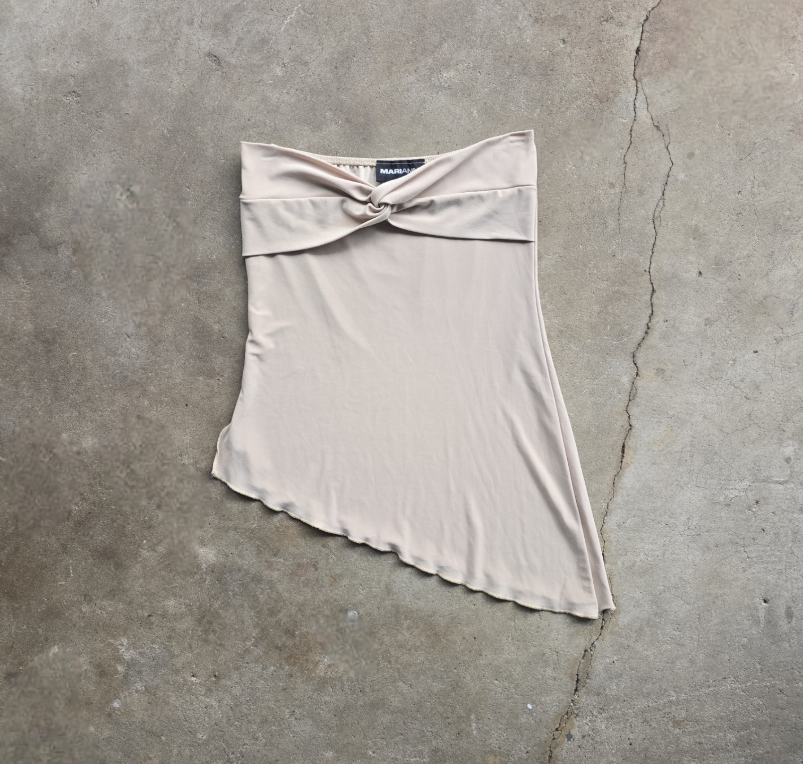VTG Y2K Marianne Asymmetrical Fairy Boho Strapless Tube Top