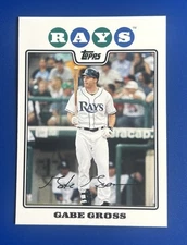 2008 Topps Baseball Updates & Highlights Gabe Gross Tampa Bay Rays #UH296