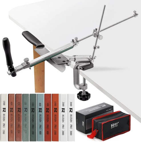 Upgraded RUIXIN PRO RX-008 Knife Sharpening Kit - 10 Whetstones & Fixed-Angle - Picture 3 of 9
