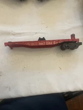 Vintage Train Red Flat Car Railroad Freight Car Mk 1344 6”