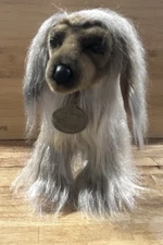 Afgand Hound Hand Crafted Classic Aurora Plush Realistic Dog 1996 Original Tags 