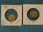 1956 "DOT" CANADA SILVER DIMES..TEN CENTS..CIRC. COND. ..2 COIN LOT
