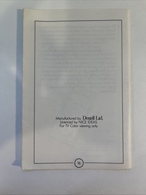 World Cup Soccer (Intellivision, 1983) - Cart / Manual / Overlays - Tested!