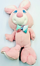 Vintage Fisher Price Cozies Pink Bunny Thermal Waffle Weave Plush 1994