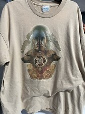 Native American Art T-Shirt Mens Size XL Indian Bear Vintage
