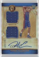2016 Panini Gold Standard Rookie Jersey Double /149 Henry Ellenson #253 Auto 2r7