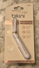 Finishing Touch Flawless Bikini Shaver Pain Free LED Light White Gold