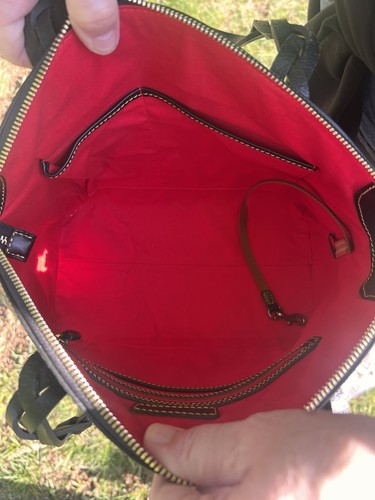 Dooney & Bourke Multi Domed Black Satchel Hand Crossbody Bag Black Multiple 1975 - Picture 4 of 9