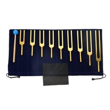 Solfeggio Tuning Fork Set, Golden 9 Tuning Forks for Healing, Relaxing, Stren...