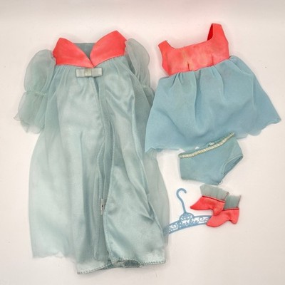1969 Mattel Barbie Cloud 9 1489 Outfit Robe Nighty Panties Slippers Hanger Mod
